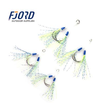 China Fishing Double Hook FJORD 1/0 2/0 3/0 4/0 5/0 China Factory Direct Sale Sea Fishing Double Hooks With Lines for sale