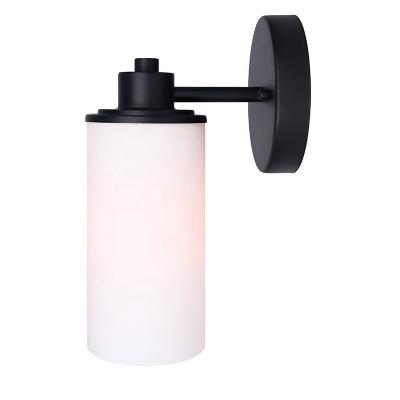 China Modern Black Modern Home Lighting Wall Lights For Indoor E26 Hotel Bedroom Office Single Wall Lamp E27 for sale