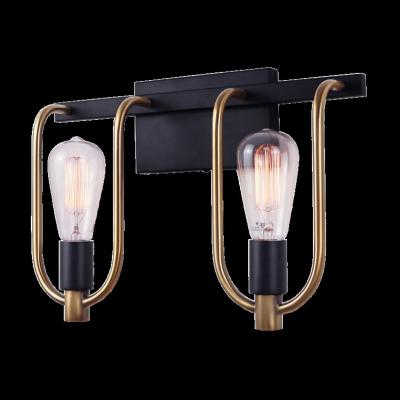 China Factory Outlet Modern Black Gold Home Decorated Lights Vintage Lights Wall Lamp For Hotel Dining Room E26 E27 for sale