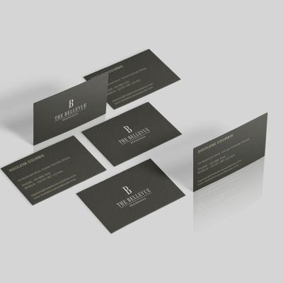 China Business Card Elegant custom offset gold and silver foil business card matte finishing paper custom logo business card factory direct sales for sale