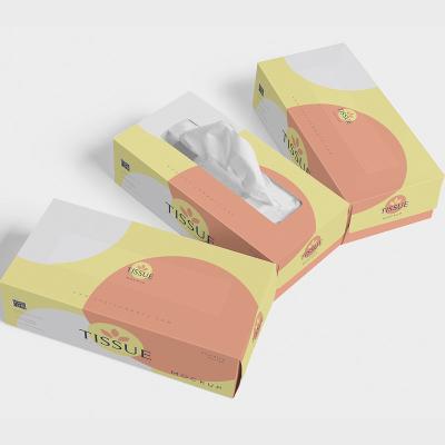 China Bio-degradable Factory Wholesale OEM Virgin Wood Pulp Facial Tissue Paper Box Tissue Box Support custom factory direct sales for sale