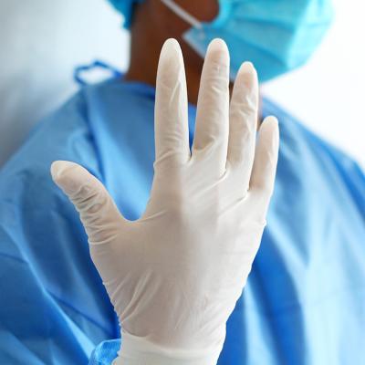 China Hospital Disposable Long Sleeve Latex Surgical Glove for sale