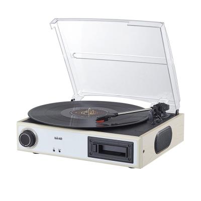 China Portable Wholesale Hot Selling Retro Modern Earphone Jack Cassette Player Phonograph Turntable Player for sale