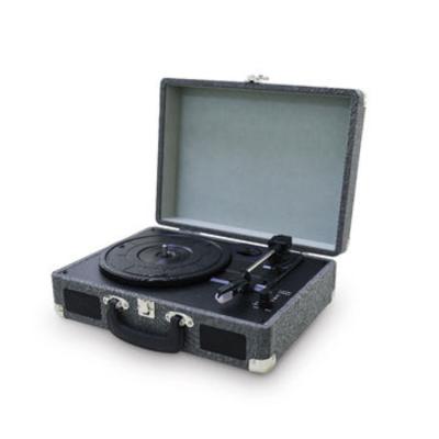 China Retro Portable Headphone Jack Portable Turntable Suitcase Turntable Player for sale