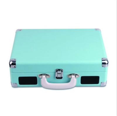 China Retro Portable Classic Portable Record Player Suitcase Phonograph Cassette and USB Portable Phonograph for sale