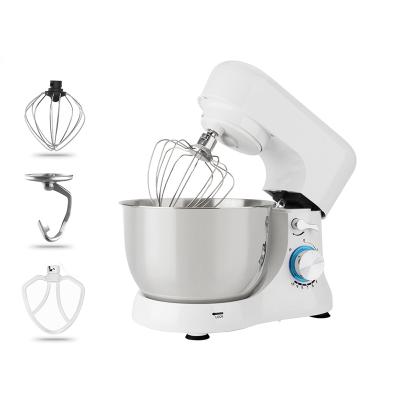 China 1000w Mini Beater Ejector Stand Food Mixer 5L Button for Kitchen with Double Dough Hooks Kitchen Food Stand Mixer Cream Egg Beater Blender for sale