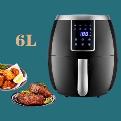 China 6L Hotel Kitchen Appliances Thermostat Control Air Cooker Air Fryer Adjustable Toaster Oven Nonstick Deep Air Fryer for sale