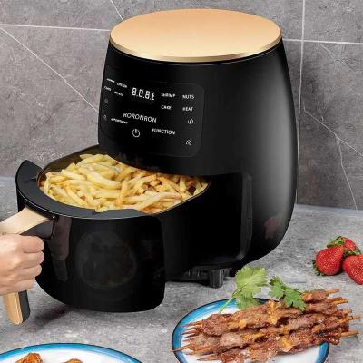 China 2021Household Automatic Air Fryer 5.5L Electric Digital French Fries Air Fryer Hotel Multifunctional Smart Smokeless Air Fryer for sale