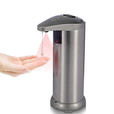 China Automatic Foam Soap Dispenser Kitchen Bathroom 280ml Touchless Stainless Steel Sensor Infrared Smart Liquid Soap Dispenser for sale