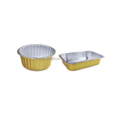 China Aluminum Foil Food Caterer Customized Disposable Fast Food Containers Lunch Box Tray For Packaging Machine for sale