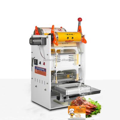 China 2024 Automatic Food Stainless Steel Bubble Tea Cup Sealer Cup Packing Machine Cup Sealing Tabletop Machine for sale