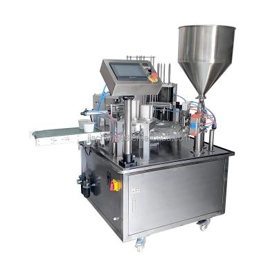 China Automatic Packaging Machine Coffee Cup Food Equipment Filling and Sealer Jelly Yogurt Filling and Sealing Filler Machines for sale