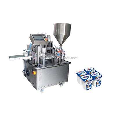 China Food Manufacturer Liquid Filler Machine Rotary Automatic Liquid Sealer Machine Filling and Sealing Machine for sale