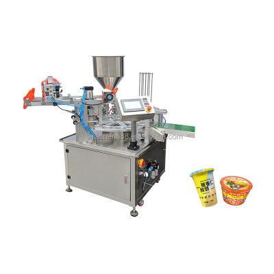 China Professional food automobile rotary ice cream cup filling/jelly/yogurt/water filling and sealing machine for sale