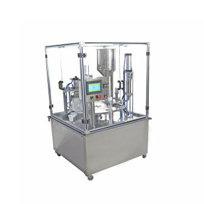 China Automatic Rotary Food Yogurt Cup Packing Machine Coffee Filling Sealing Machine Yogurt Cup Filling Sealing Machine for sale