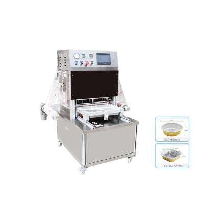 China Easy Powered Automatic Modified Food Atmosphere Vacuum Packaging Sealing Machine For Plastic Cup Trays for sale