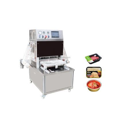 China Intelligent food MAP automatic vacuum sealing machine for rice nitrogen packing rinsing vacuum packaging for sale