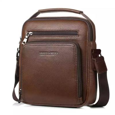 China Waterproof Pu leather shoulder bag for men waterproof phone sling bag crossbody messenger luxury business casual bags for sale