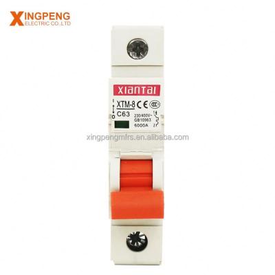 China Copper pole 63amp 240v 6000a, mini circuit breaker mcb Egypt MCB C63A 1 market 20a for sale