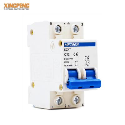 China Professional wholesale copper mcb relay dz47 c20 2p mcb Factory Parts.etc Solar DC Breaker for sale