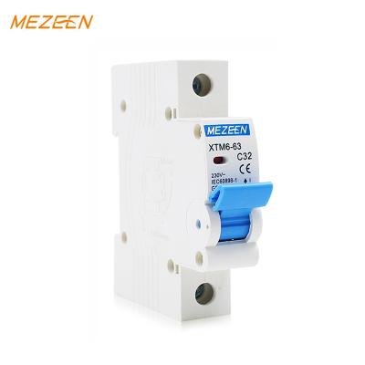 China Hot Sale Copper Design Parts.etc Mini Circuit Breaker MCB-XTM6 SP 10a 20a 32a 40a 63a 230v 3 Years Warranty MCB for sale