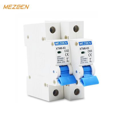 China mcb Copper Miniature Switch CE Certificate Circuit Breaker 3A 16A 20A 50A 63A Electrical Parts.etc 1P Circuit Breakers for sale