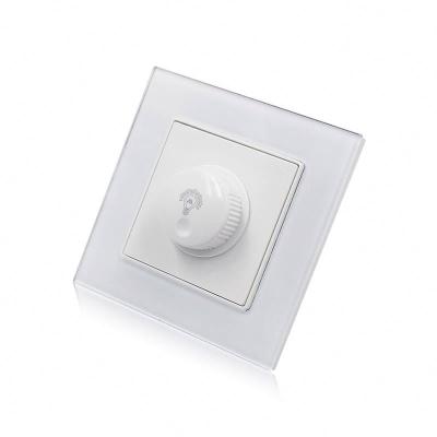 China European standard 10A LED rheostat switch wall button light multi-purpose brass manual rheostat switch dimming switch for sale