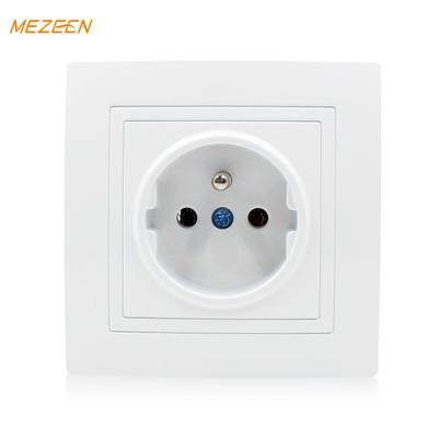 China Convenient Safety Socket French Factory Price CE RoHS Certification 220V 250V Plugs In Electrical Wall Switch And Socket for sale