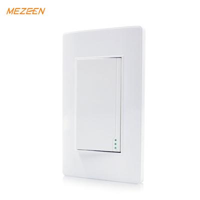 China Security South America Standard 1 PC Convenient Panel Fireproof Strip With Big Rocker 15A 110-250v Wall Switch for sale