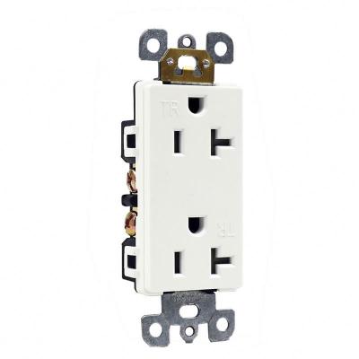 China Convenient easy install 3 prong 20A plug into wall outlet for sale