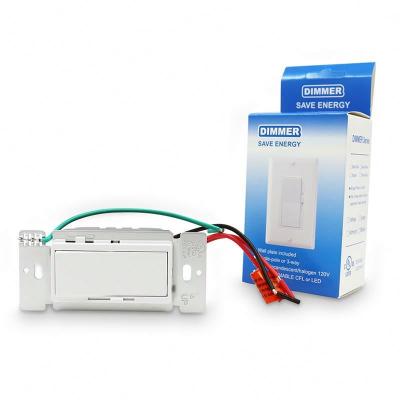 China Multipurpose Professional US Dimmer Switch 600W 120V American Standard Switch And Socket Manufacturer for sale