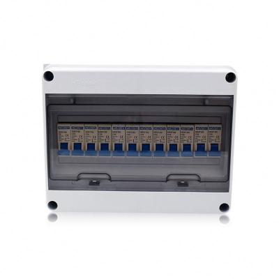 China Safety Durable IP65 Waterproof Popular Outdoor ABS Waterproof 12 Way Electrical Circuit Breaker Box for sale