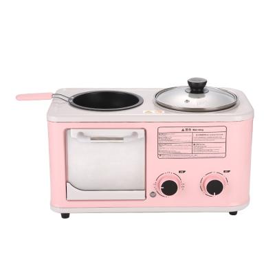 China Multifunctional automatic household breakfast pan sandwich toast bread three-in-one the breakfast machine for sale