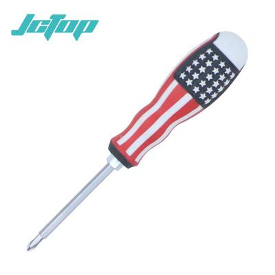 China Heavy Duty Repair Hand Tools TPR Handle Flat Head Screwdriver For Home Use for sale