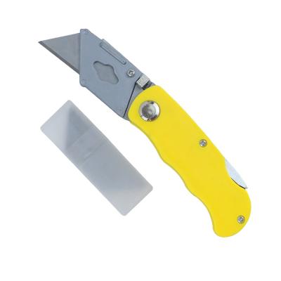 China Feature Wholesale High Quality Custom Alloy Handle 150mm Aluminum Folding Utility Knife for sale