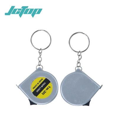 China Hot Selling Promotional Eco-friendly Gifts 1m Small Mini Tape Measure Tape Measure With Key Chain for sale