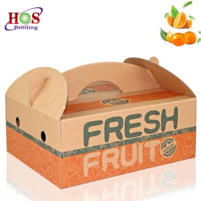 China Recyclable Waterproof Avocado Cutting Vegetables Fruit High Quality Kraft Paperboard Packaging Box Shipping Box For Retailer for sale