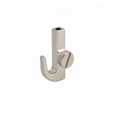 China High Quality Zinc Alloy Gallery J Shaped Side Screw Hook For Picture Hanging System HK-0001-NK for sale