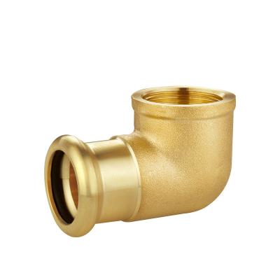 China Gas Distribution System Brass Press Tee Male Coupling Reducer 90 Degree Elbow AS3688 Elbow, 45 Degree Watermark Pipe Fittings for sale