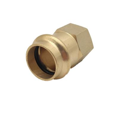 China Sales Hot Press Brass Matching Gas Distribution System Fitting Factory Directly Manufacture Brass Press Fittings for sale