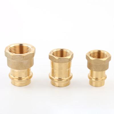 China Gas distribution system hot sales DVGW viega ASTM B88 WRAS standard brass press fitting for sale