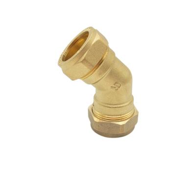 China Copper Brass Pipe Outlet Factory Compression Series Brass Refrigeration Fittings Include Union, Elbow And Tee for sale