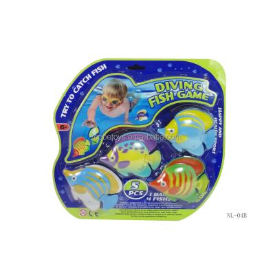 China Plastic Pool Toys Diving Kids Catch Fish Game Deep Water Toys Fish Catching Game for sale