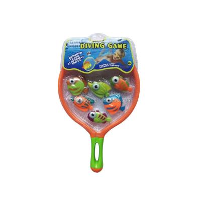 China Summer Toys 6PCS Plastic Funny Diving Toys Diving Game For Kids To Catch Fish for sale