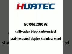 ISO7963:2010 V2 ultrasonic calibration block carbon steel stainless steel duplex stainless steel