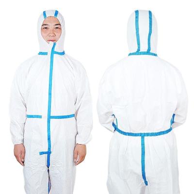 China EN14683 Medical Protective Disposable Isolation Suit 90 Gsm Te koop