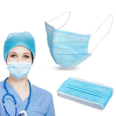 Chine Couche non tissée jetable bleue 3-Ply du masque protecteur 4 paquet de 5 plis de 50 PCs à vendre