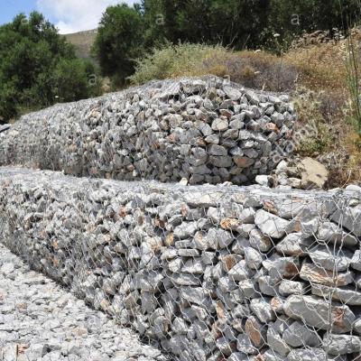 China Galvanized Steel Gabion Box Welded Stone Cage For Retaining Wall Landscape for sale