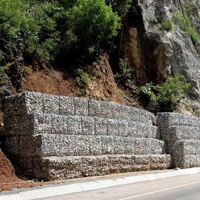 China High Tensile Strength  Galfan Spot Welded Gabions For Landscaping for sale