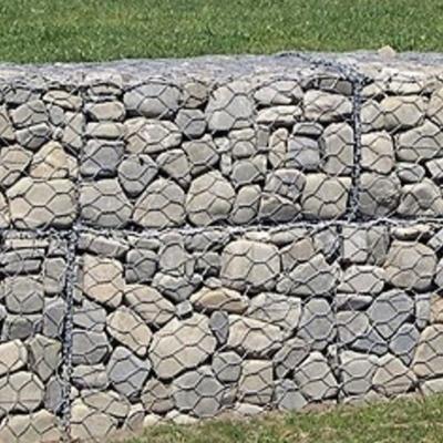 China Galfan Alloy Spot Welded Woven Wire Gabion Hotdip Galvanized for sale